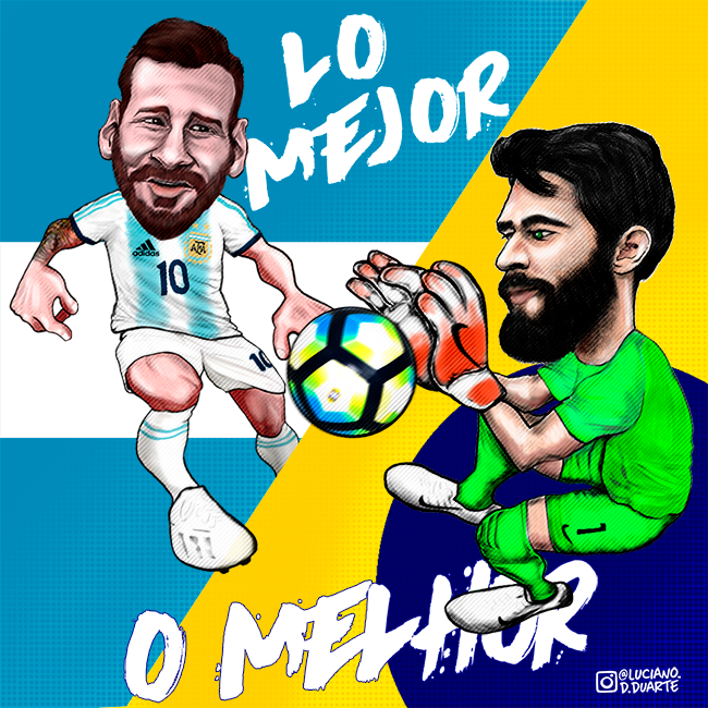 CARICAS ALISSON E MESSI 2020